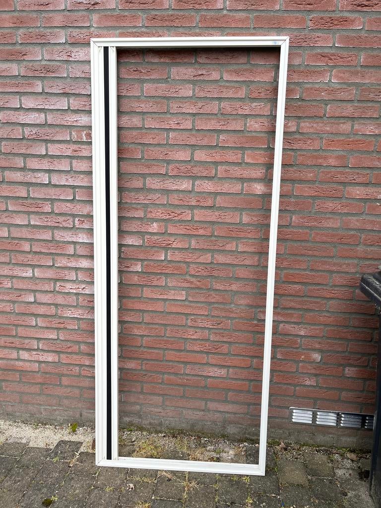 Keje Hordeur - Wit, Doe-het-zelf en Verbouw, Deuren en Horren, Ophalen, Kunststof, Gebruikt, 80 tot 100 cm