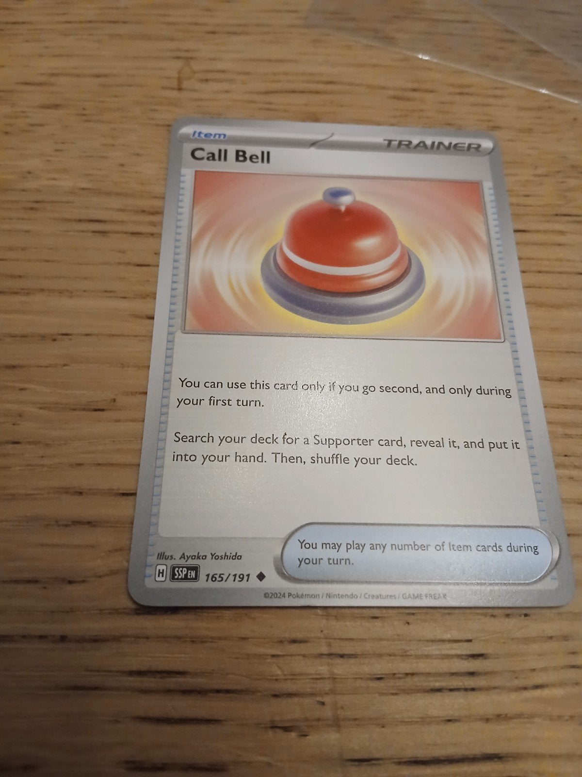 Pokémon TCG: Call Bell Trainer Kaart (SSP EN 165/191), Ophalen of Verzenden