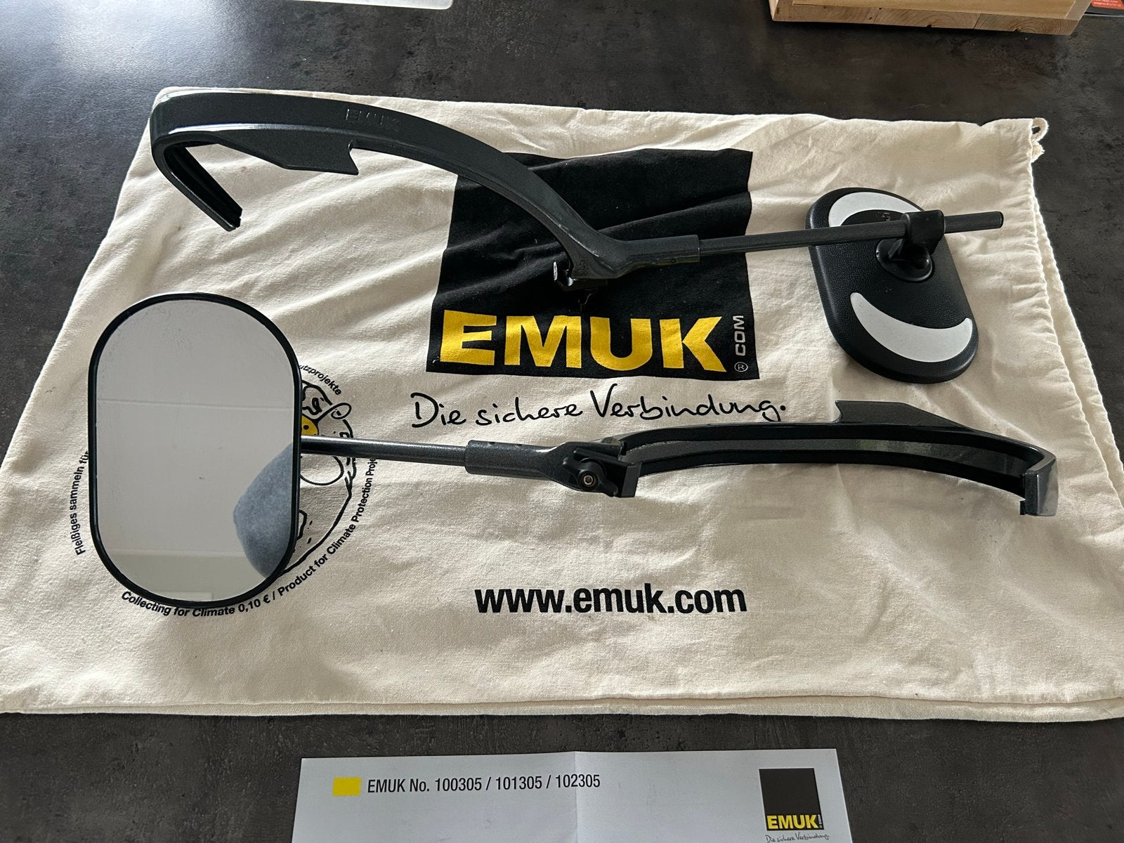 EMUK Caravan Spiegels voor Renault Captur/Megane, Ophalen, Zo goed als nieuw