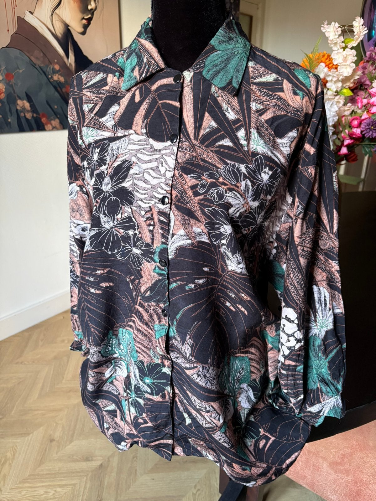 Vintage blouse handmand, Ophalen of Verzenden, Zo goed als nieuw