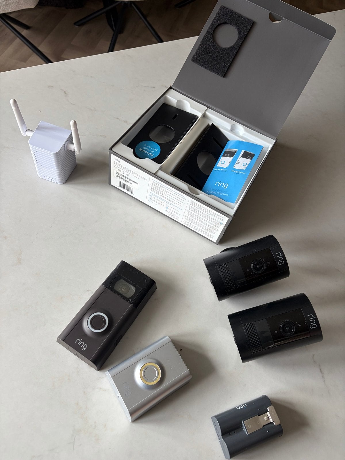 Ring Beveiligingsset: Deurbel, Camera's & Chime, Verzenden, Gebruikt, Buitencamera