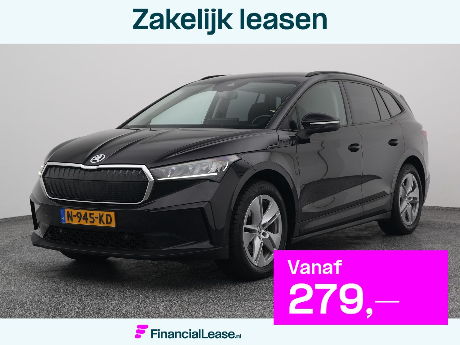 Skoda Enyaq iV 60 | CARPLAY, Achterwielaandrijving, Gebruikt, Zwart, Met garantie (alle)