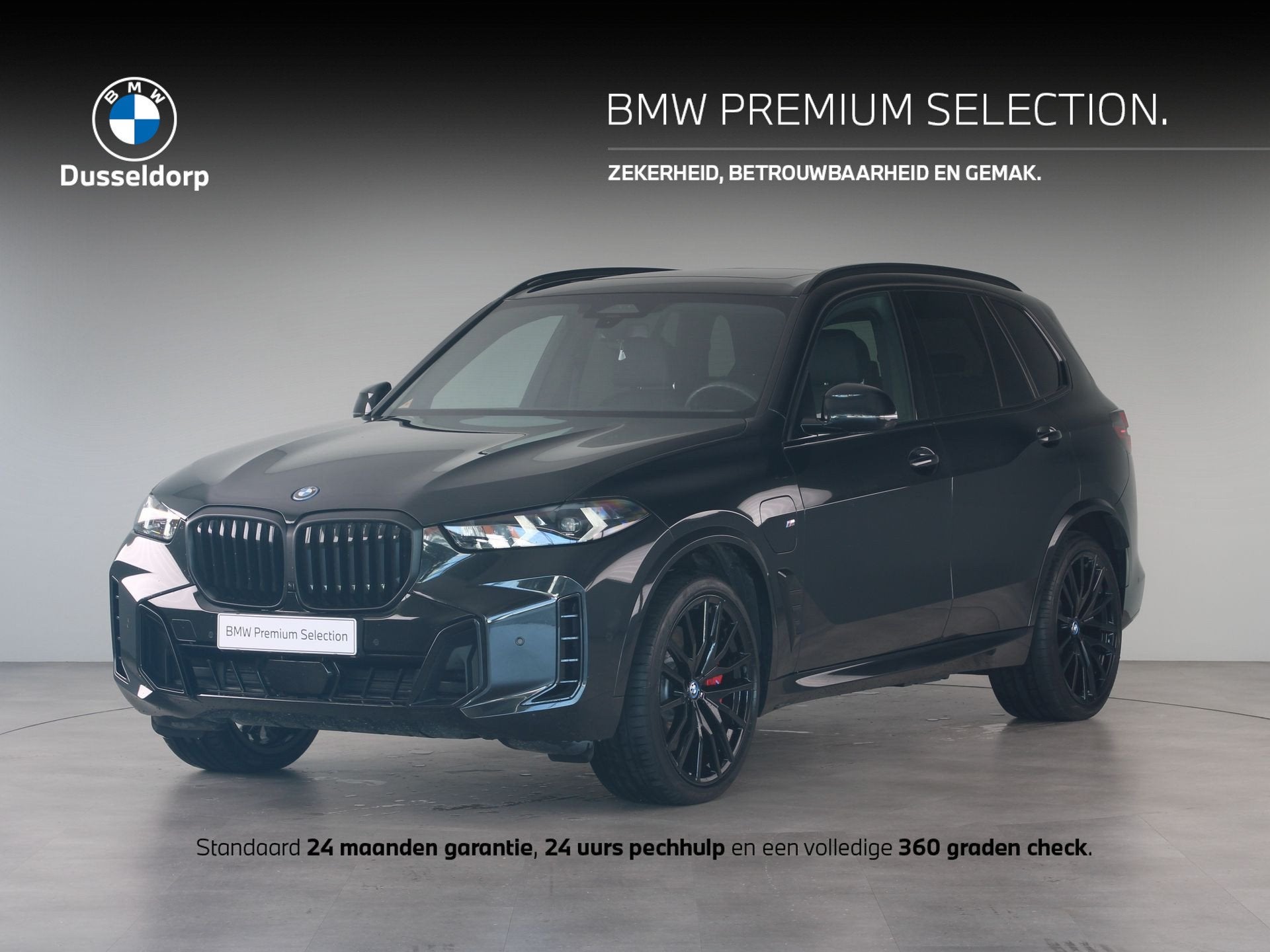 BMW X5 xDrive50e Accu conditie 99% (bj 2024, automaat), Auto's, Dealer onderhouden, Gebruikt, 2395 kg, Met garantie (alle)