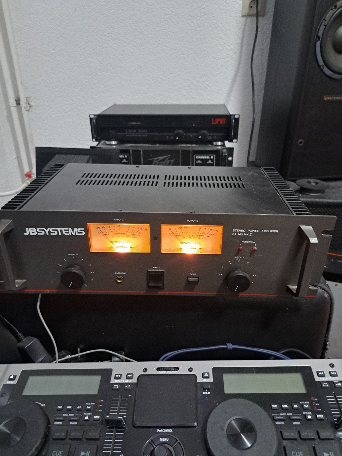 JB Systems PA 940 MK II Stereo Eindversterker, Gebruikt, 120 watt of meer, Stereo, Ophalen