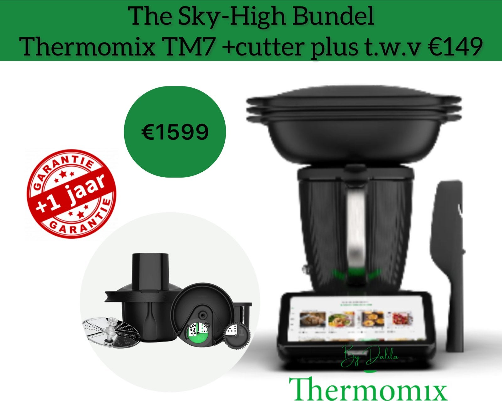 Tot €400 korting op je Thermomix TM7 met 3 jaar Garantie, Witgoed en Apparatuur, Keukenmixers, Ophalen, Nieuw, 3 snelheden of meer