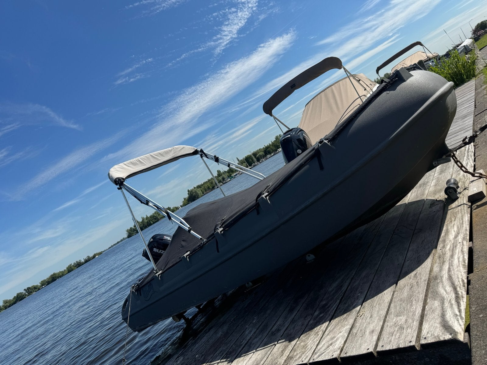 Whaly 435 bootje met Suzuki 9.9PK buitenboordmotor, Overige typen, Tot 1.00 meter, Zo goed als nieuw, Overige merken