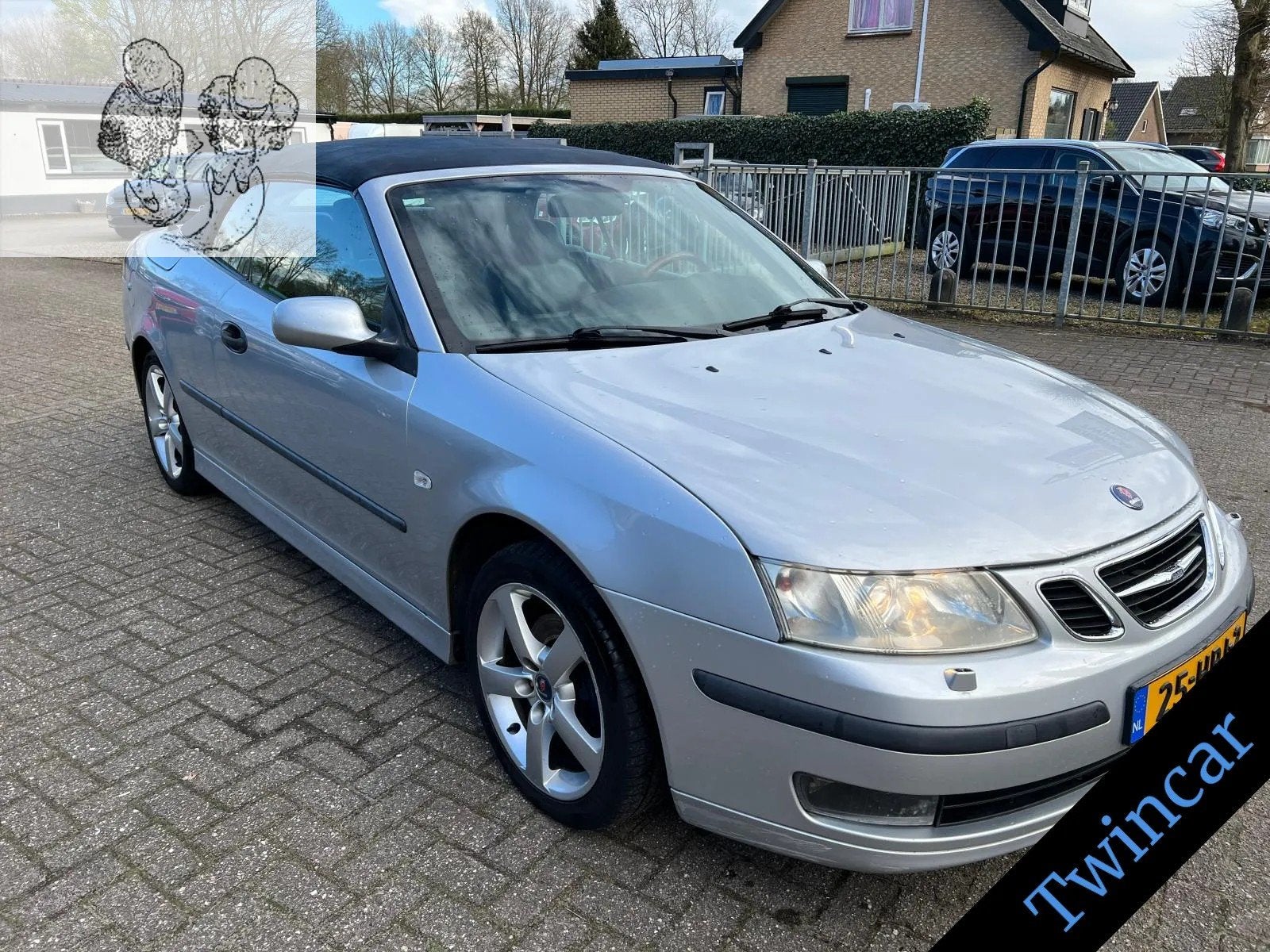 Saab 9-3 Cabrio 2.0T AUT. 209PK ARC ECC LEDER LMV, Auto's, Automaat, 1998 cc, Gebruikt, Zwart