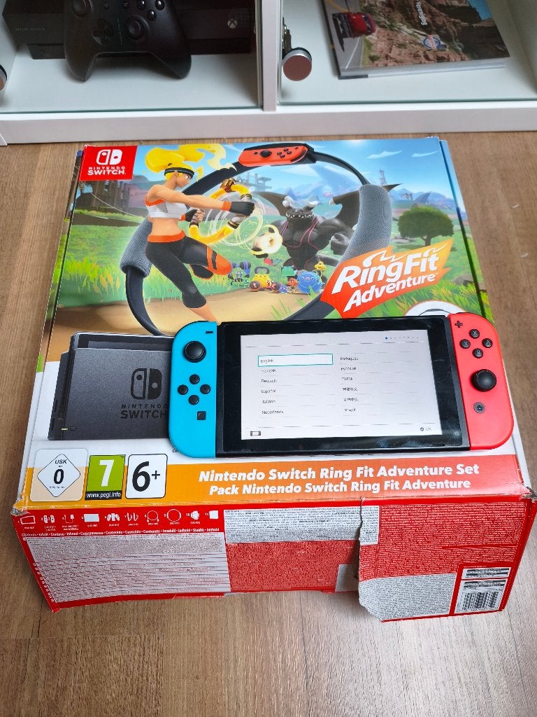 Nintendo Switch Ring Fit Adventure Set met pro controller, Met games, Met 2 controllers, Ophalen of Verzenden, Zo goed als nieuw