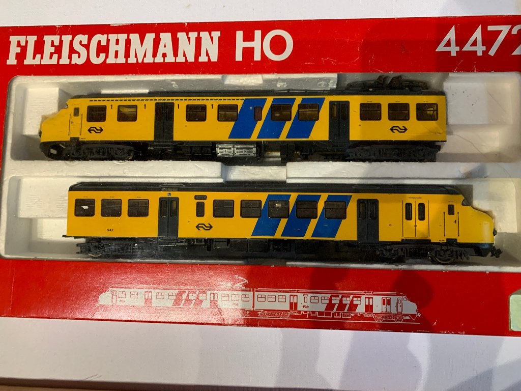 Fleischmann 4472 H0 Tweedelig treinstel Plan V van de NS, Hobby en Vrije tijd, Gelijkstroom, Fleischmann, Ophalen of Verzenden