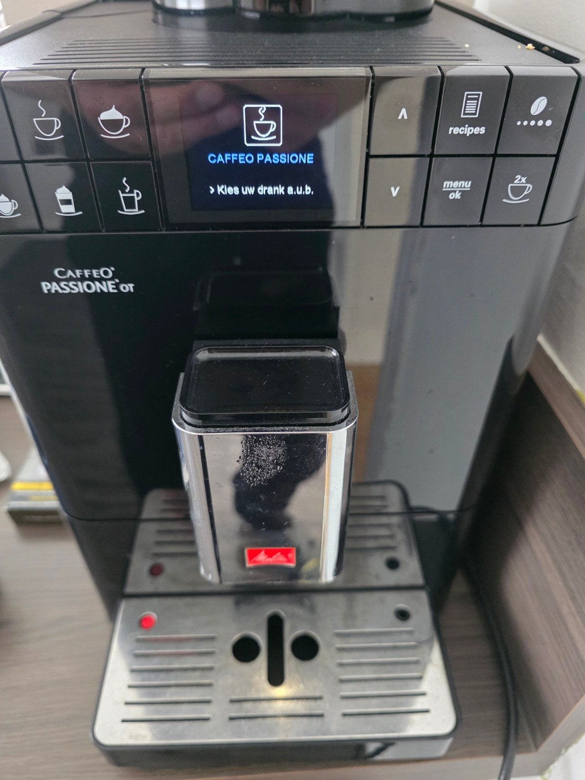 Melitta caffeo passione ot met Melkkan, Ophalen of Verzenden, Koffiemachine
