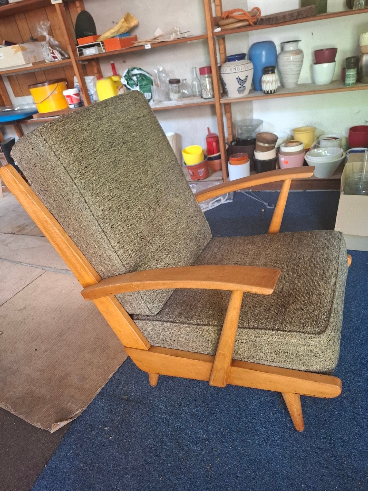 Vintage stoel, Ophalen, Gebruikt, 75 tot 100 cm, 50 tot 75 cm