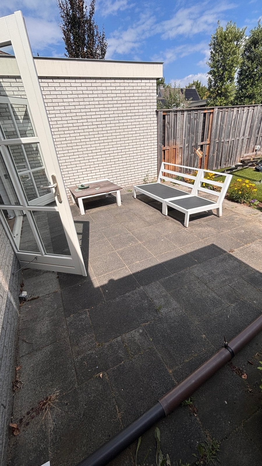 Terrastegels +/- 37m2 GRATIS afhalen, Tuin en Terras, Ophalen, Gebruikt, Beton, Terrastegels