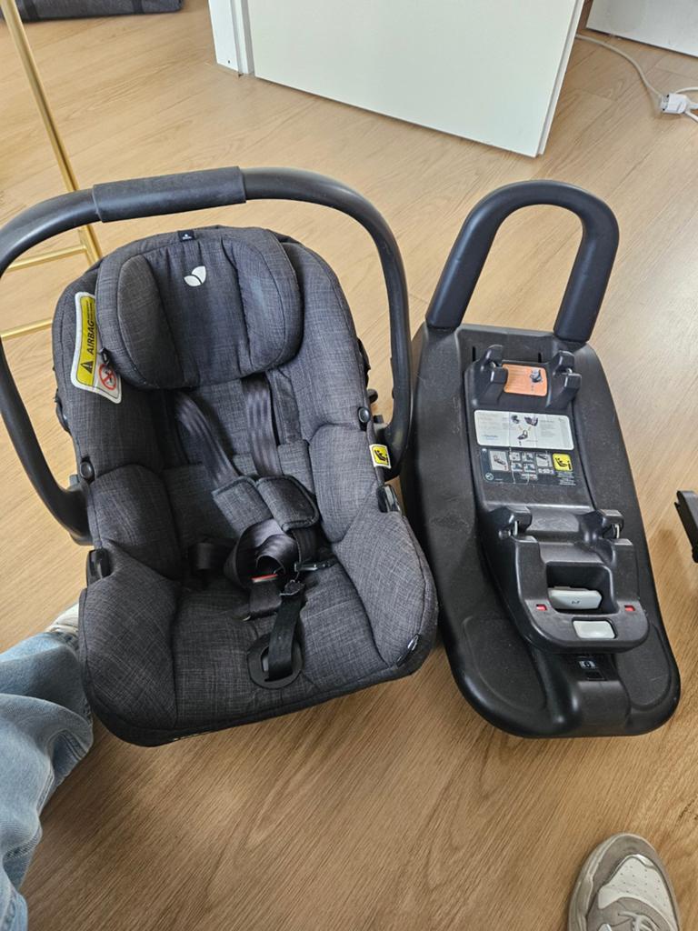 Joie i-Snug autostoel met i-Base Advance Isofix, Overige merken, Zo goed als nieuw, Isofix, 0 t/m 13 kg