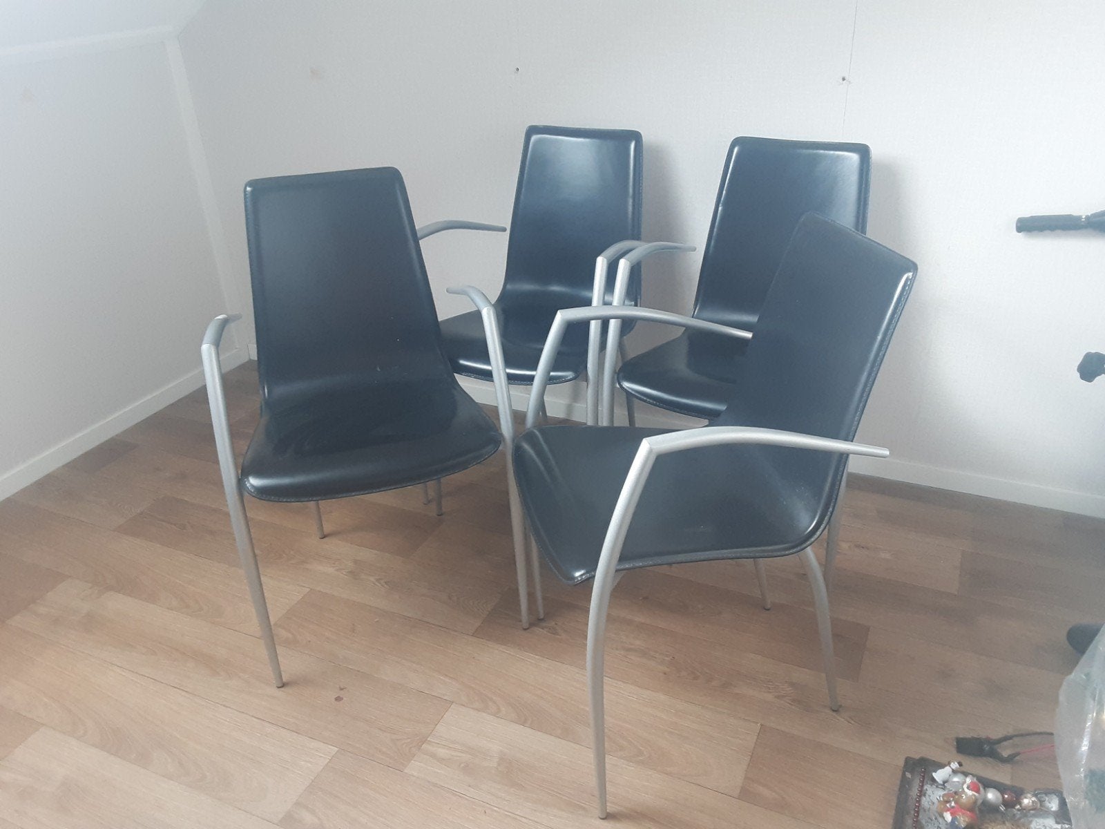 EET TAFEL STOELEN, Ophalen, Zo goed als nieuw, Leer