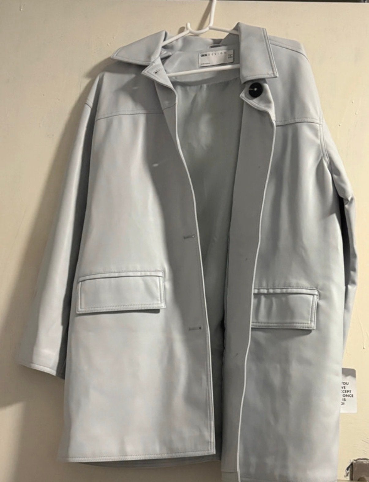 ASOS Witte jas, Ophalen of Verzenden, Zo goed als nieuw, Wit