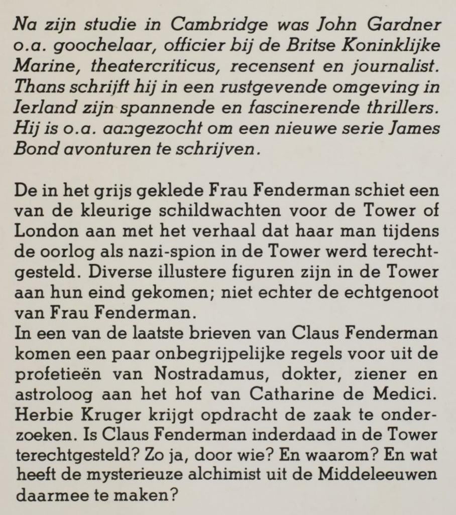 Het Nostradamus verraad - John Gardner (1981), Boeken, Verzenden, Zo goed als nieuw