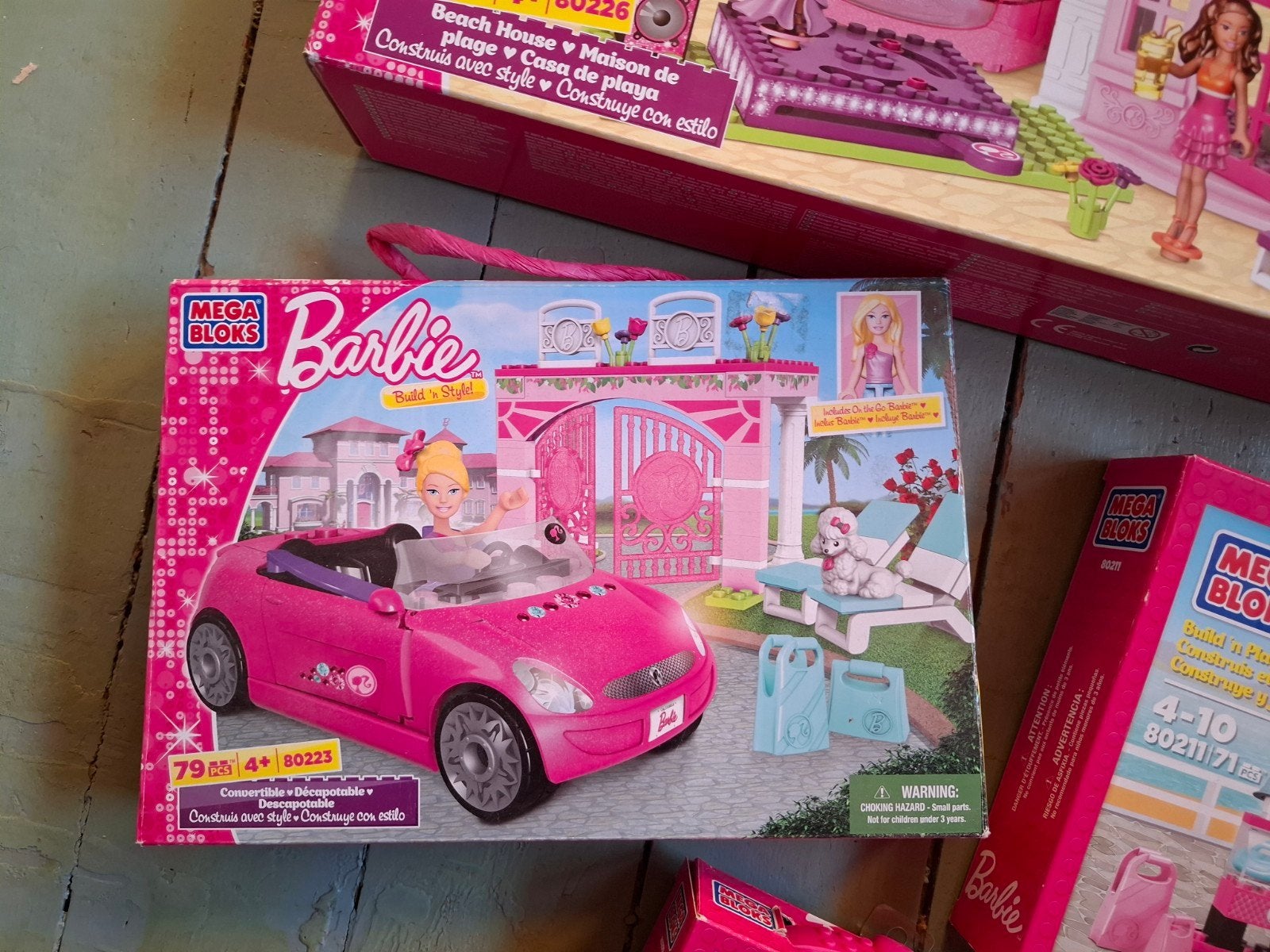 Barbie mega bloks auto, Verzenden, Zo goed als nieuw