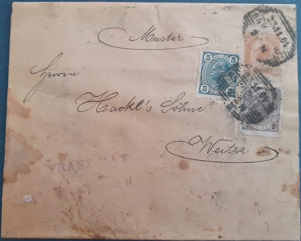 Oostenrijk Envelop 1901, Ophalen of Verzenden, Envelop