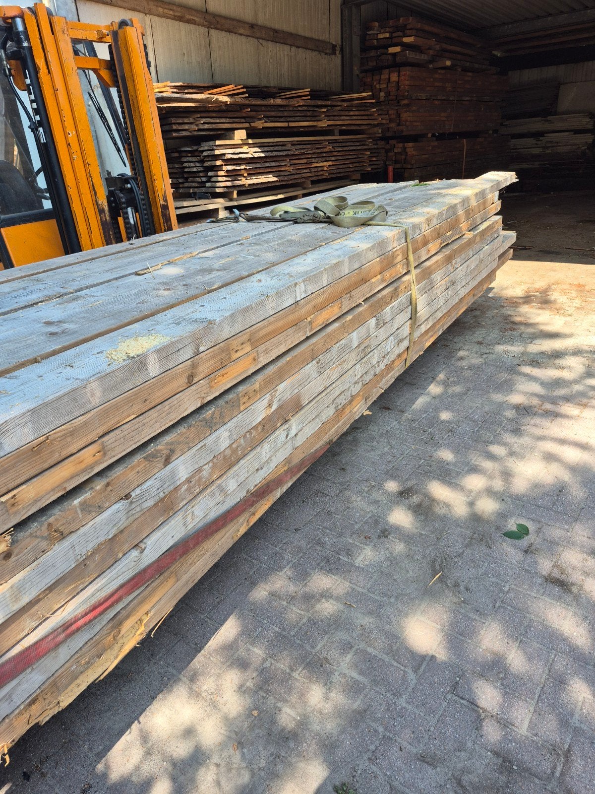 balkhout 420 en 450 lang 19.5x7x17..prijs 4.25 per meter.., Ophalen, 250 cm of meer, Balken