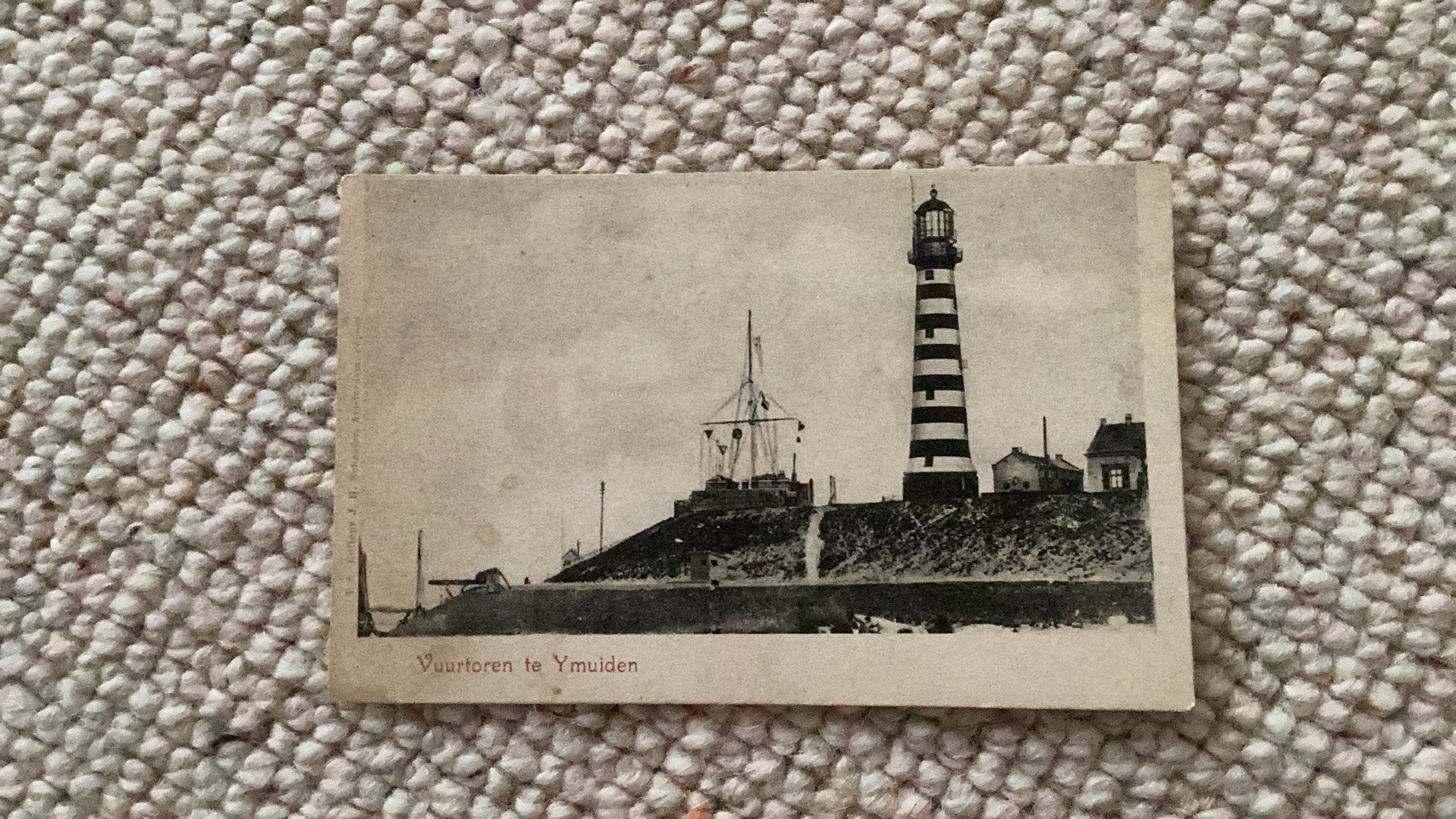 Ansichtkaart IJmuiden Vuurtoren begin 1900. 987, Ophalen of Verzenden, Voor 1920, Ongelopen, Noord-Holland