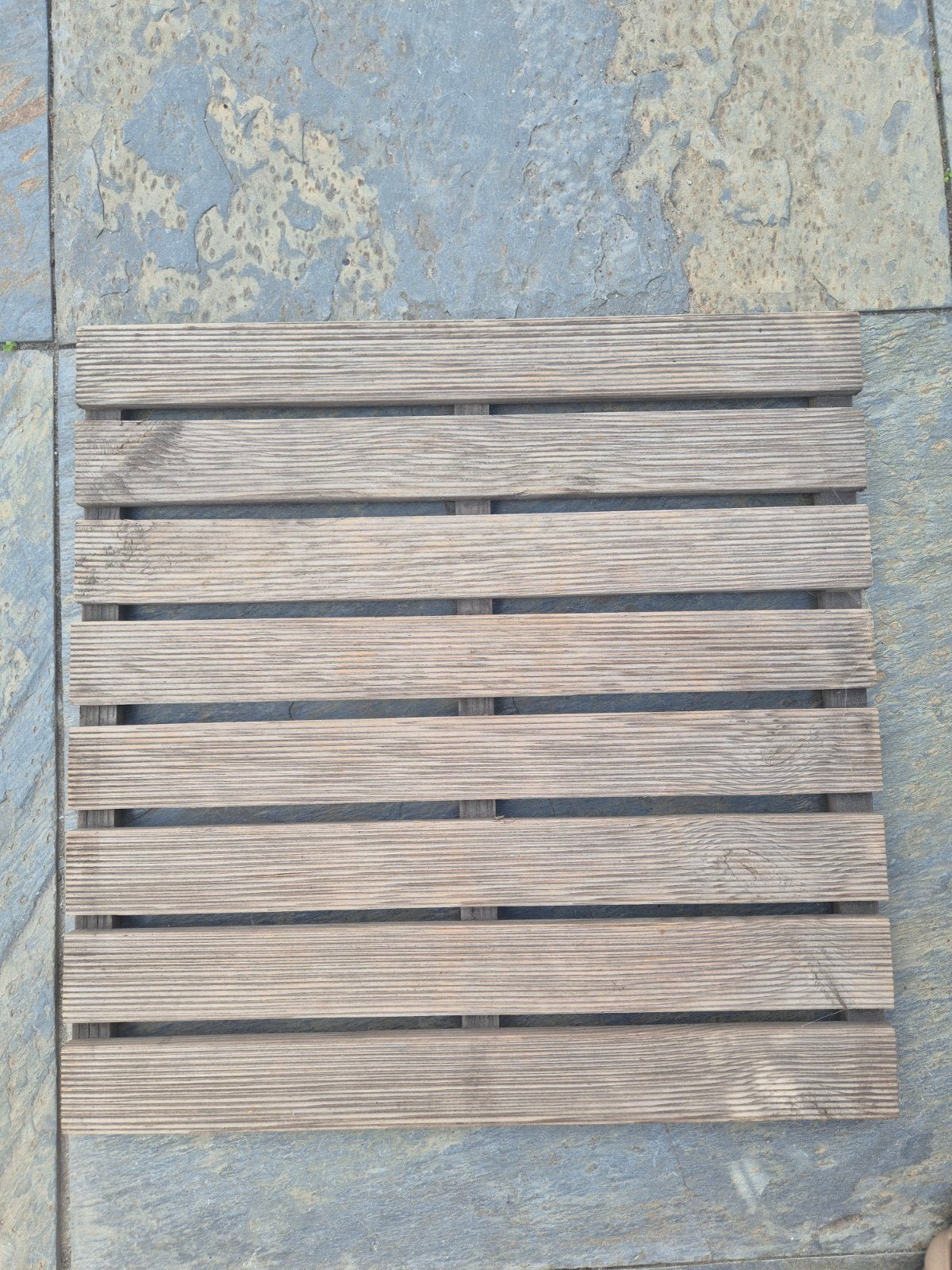 15 houten vlondertegels 50x50 voor terras of balkon, Ophalen, Gebruikt, Hout