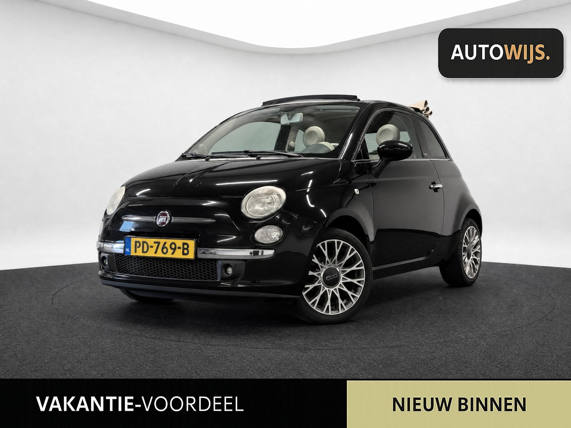 Fiat 500 C 1.2 Lounge|CABRIO|LM-VELG|APK 7-2027|AIRCO, Auto's, Voorwielaandrijving, Euro 5, Gebruikt, 4 cilinders