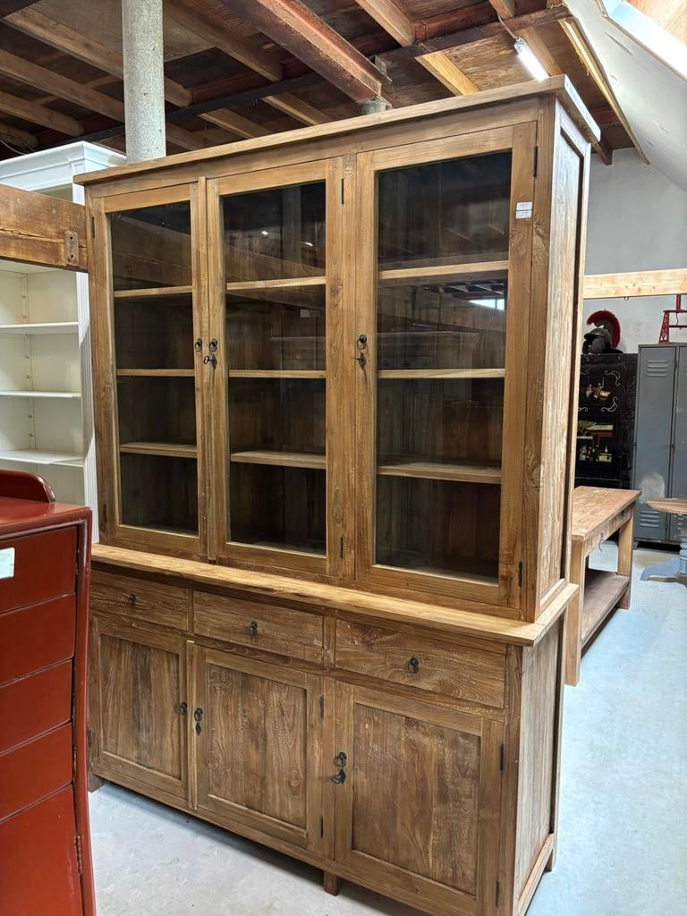Grote teak buffetkast unieke blikvanger stijlvol, Ophalen, 200 cm of meer, Teakhout, Hoevesteenwijkerwold@gmail.com
