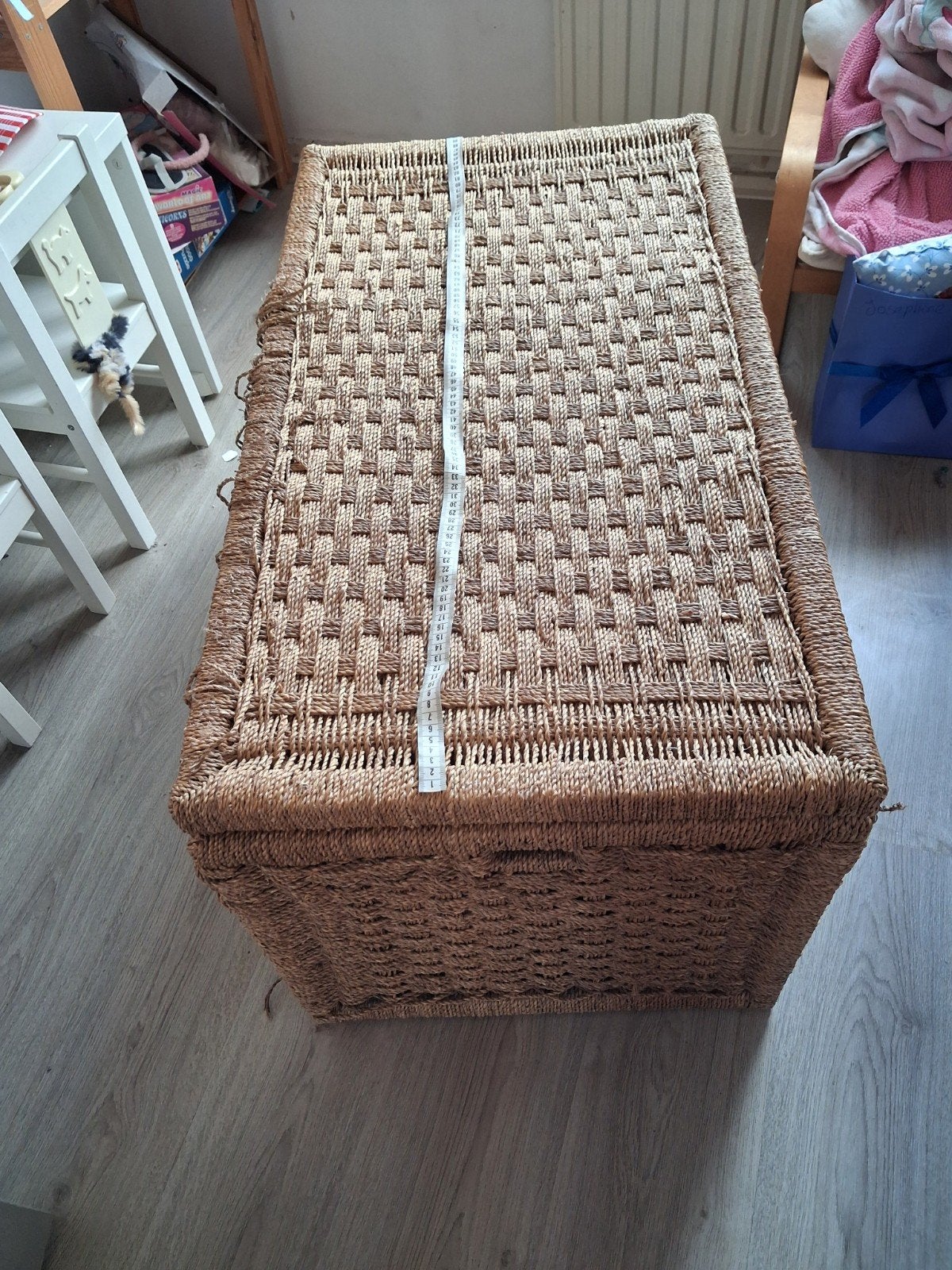 Rotan dekenkist 90x50x50cm, Ophalen, Gebruikt, 50 tot 100 cm, 50 tot 75 cm