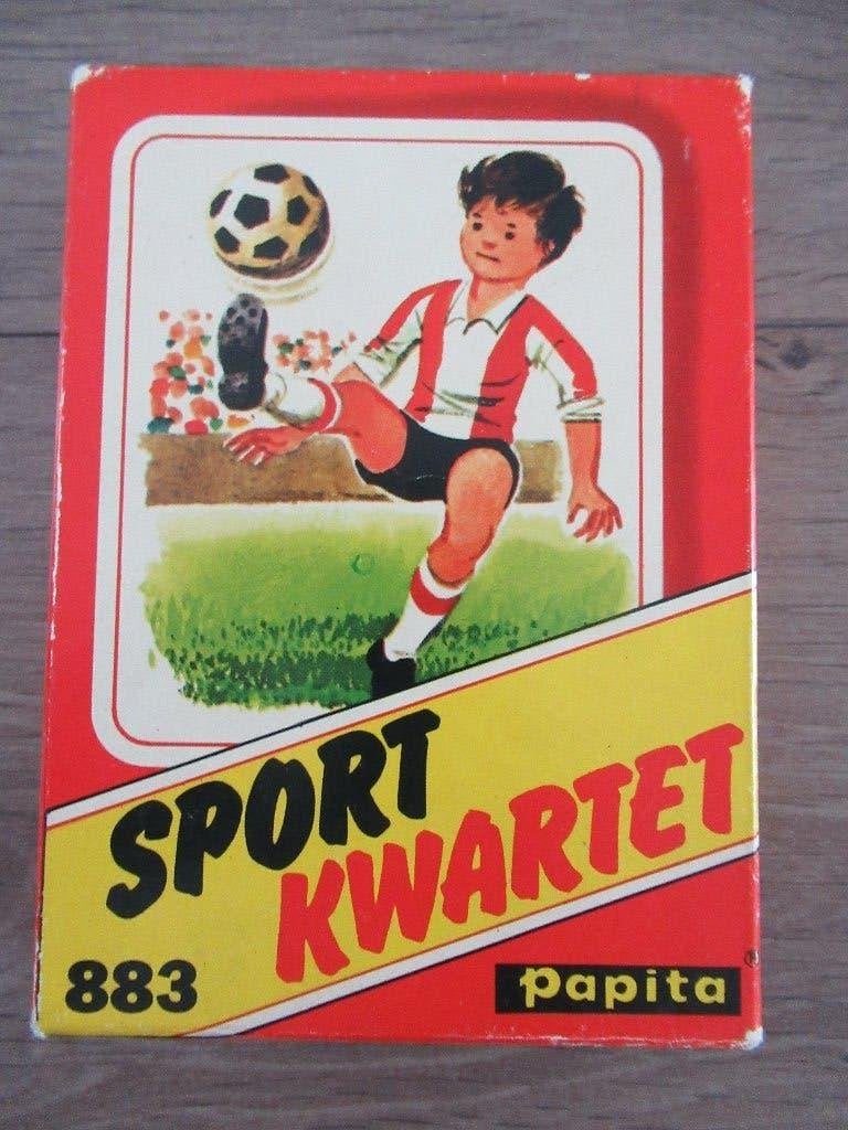 Sportkwartet Papita nr. 883 ( jaren 80), Verzamelen, Speelkaarten, Jokers en Kwartetten, Ophalen of Verzenden, Gebruikt, Kwartet(ten)