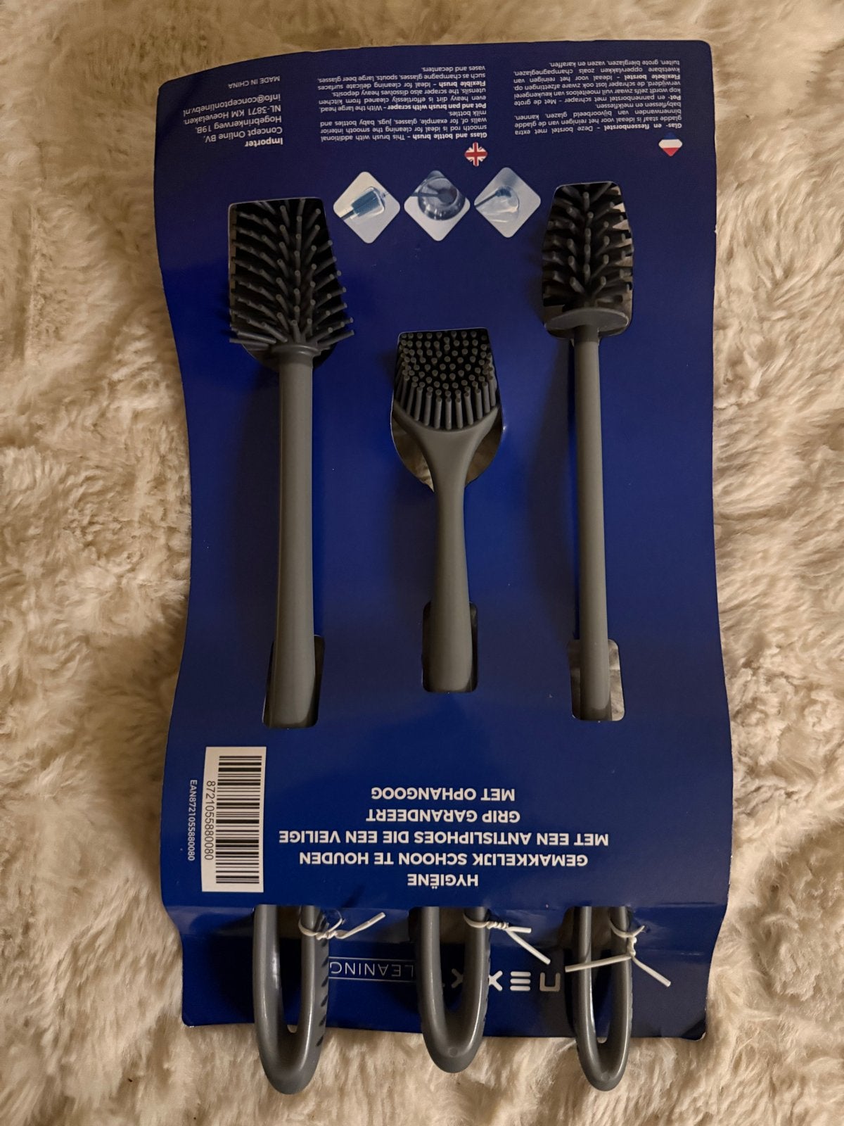 Nextt Cleaning 3-delige afwasborstelset, Overige typen, Kunststof, Nieuw, Ophalen of Verzenden