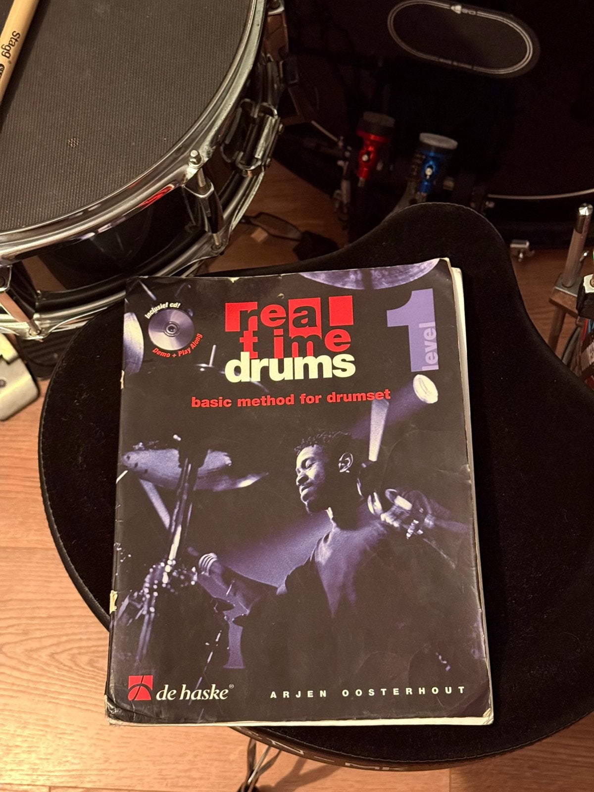 Real Time Drums 1 - Arjen Oosterhout De Haske, Gebruikt, Overige genres, Drums of Percussie, Les of Cursus