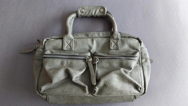 Westernbag grijs zgan, Verzenden, Zo goed als nieuw, Grijs, Overige merken