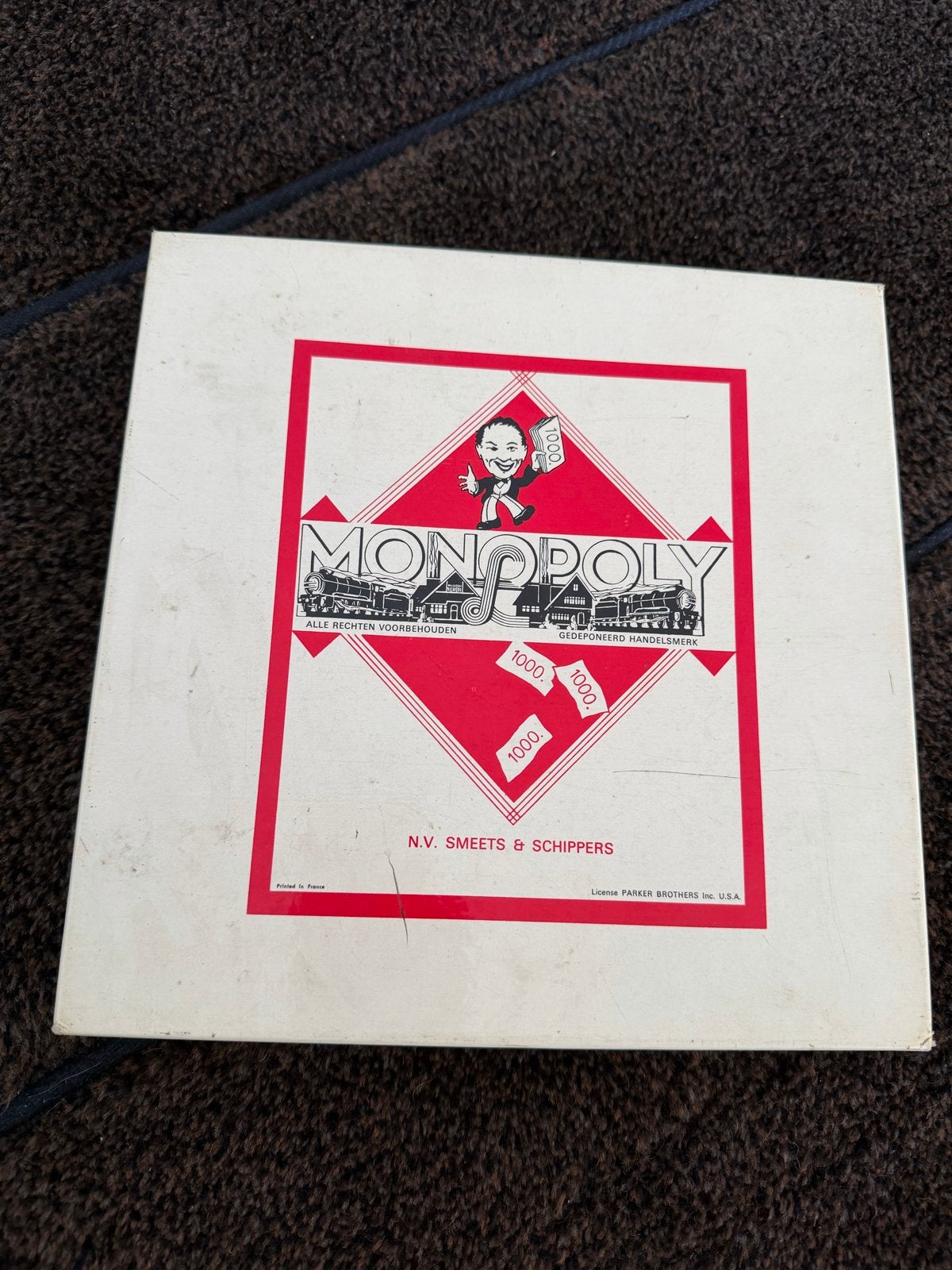 Vintage Monopoly Bordspel - N.V. Smeets & Schippers, Hobby en Vrije tijd, Gezelschapsspellen | Bordspellen, Drie of vier spelers