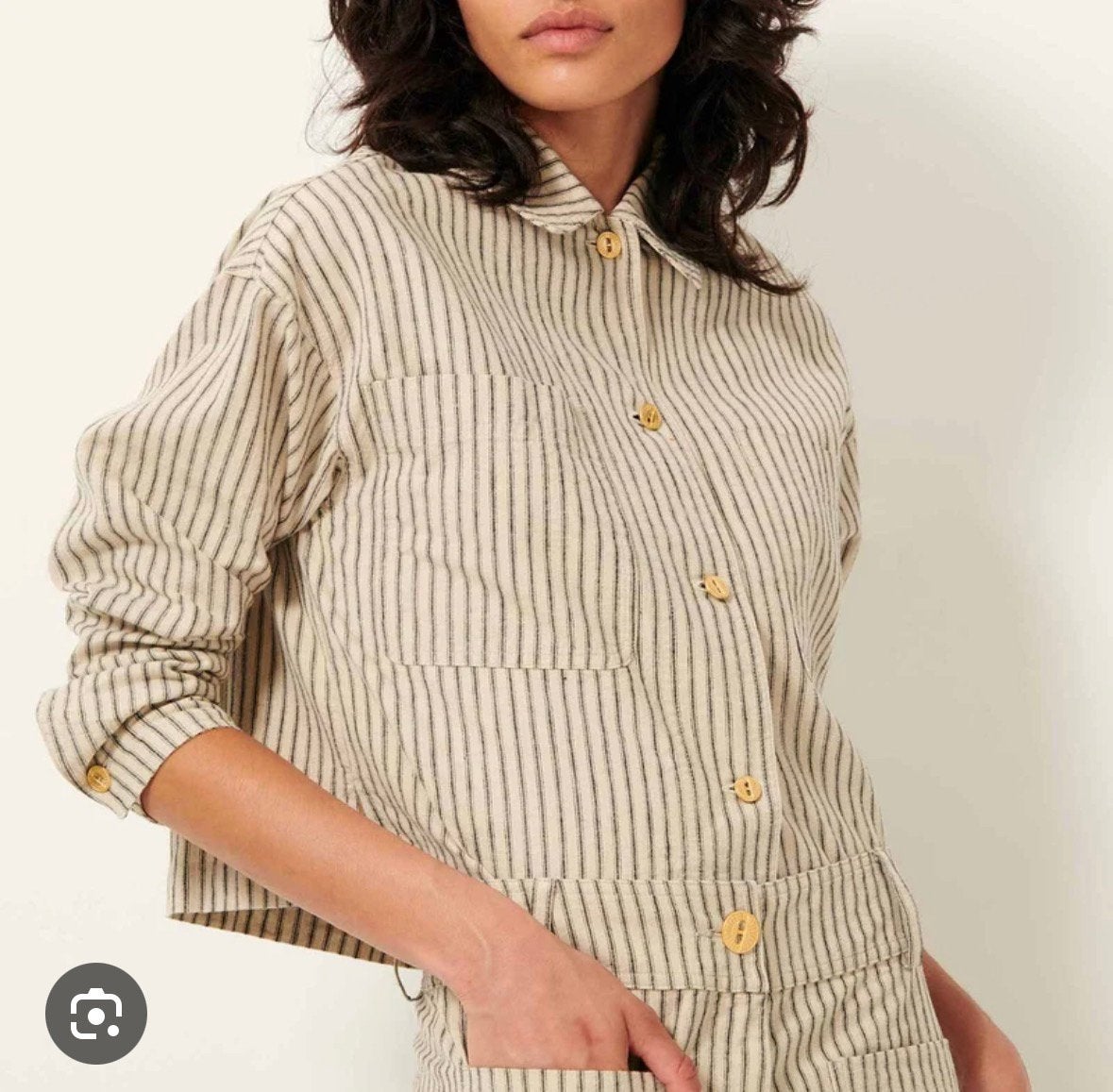 Overshirt/blouse sessun L/40, Ophalen of Verzenden, Zo goed als nieuw, Maat 38/40 (M)