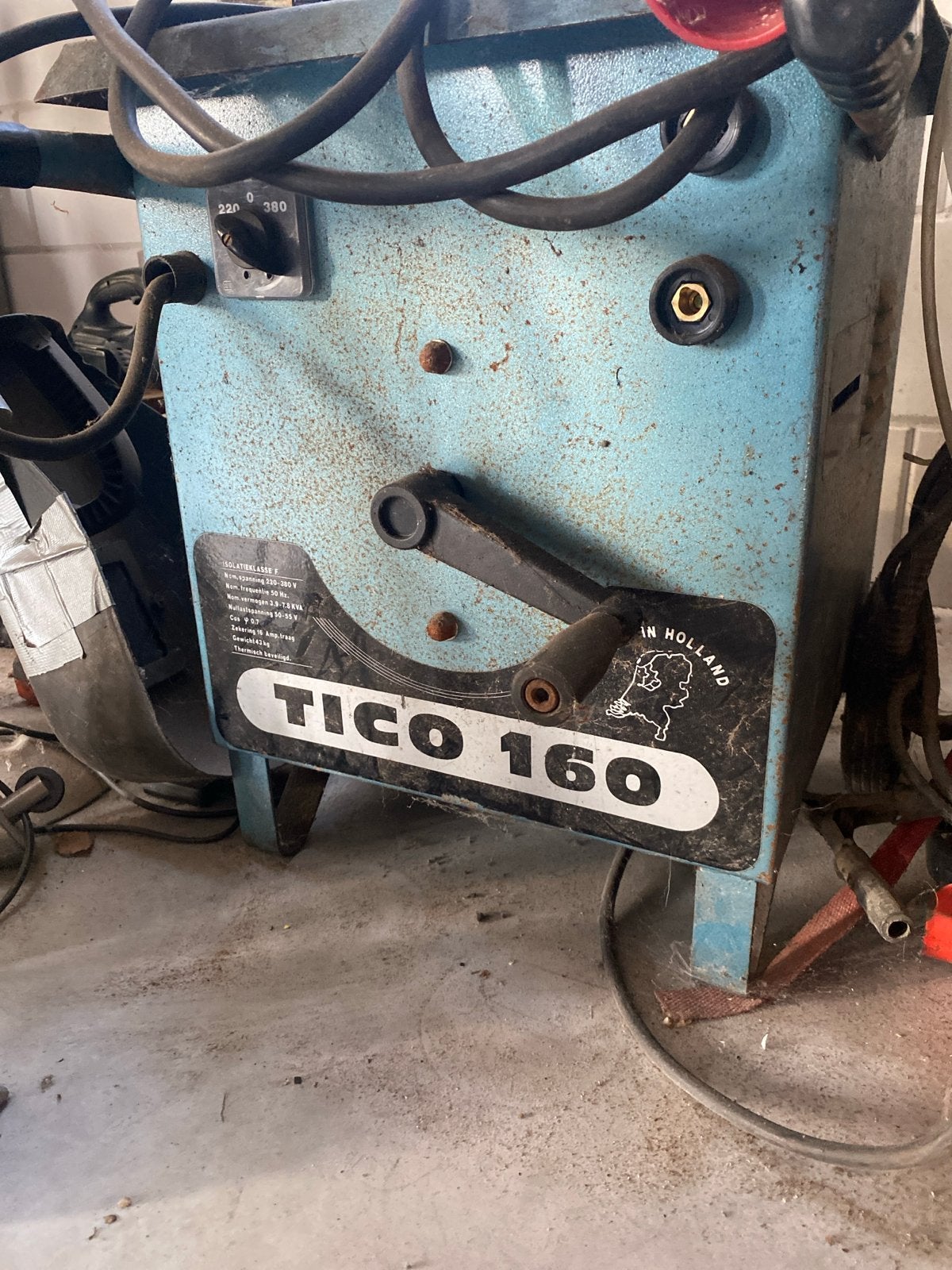 TICO 160 Lasapparaat 220/380V, 7.8 KVA, Ophalen, Gebruikt, 150 tot 250 ampère, Elektroden