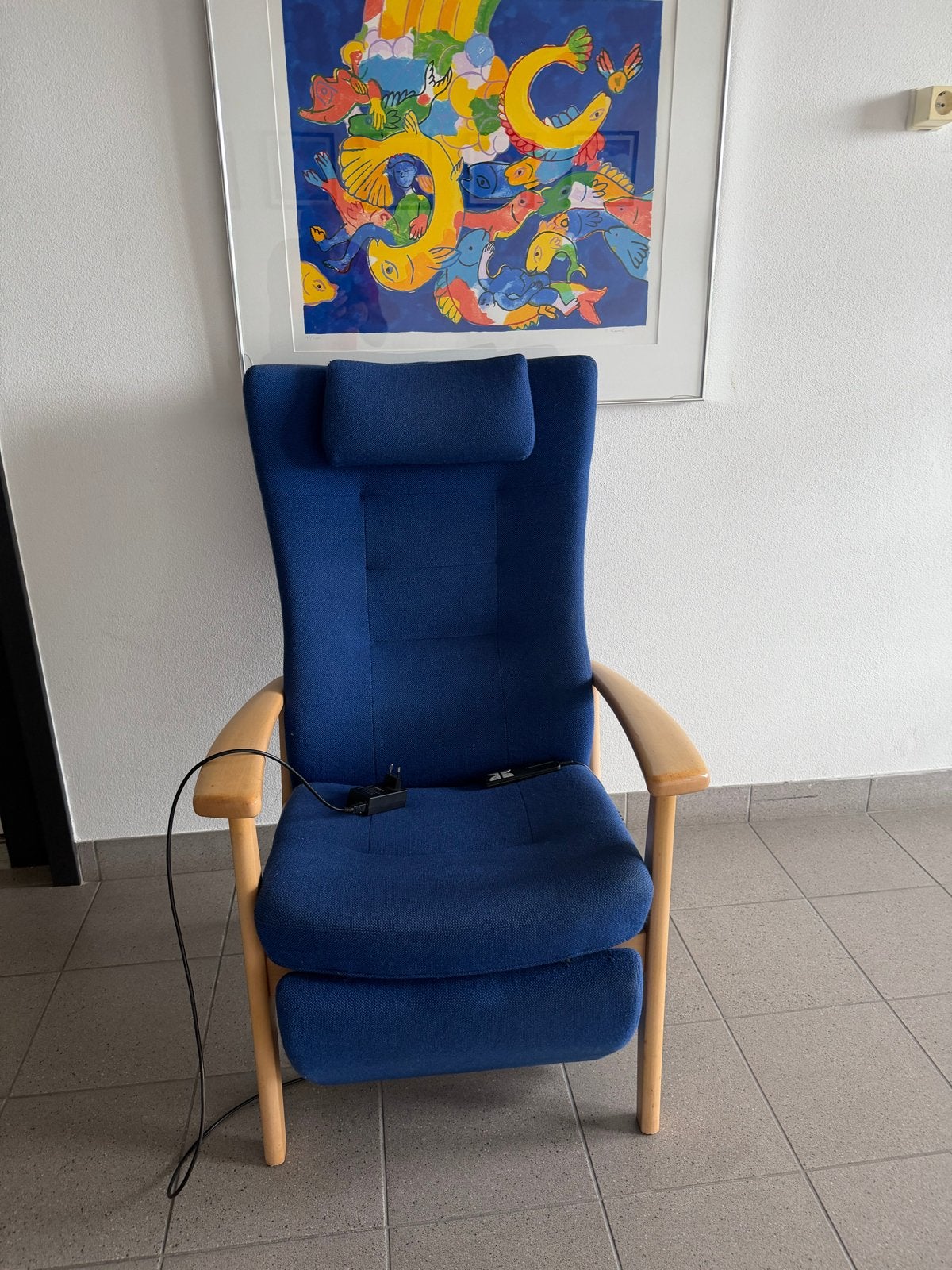 Farstrup 5080 Plus elektrische relaxfauteuil - Scandinavisch, Ophalen, 75 tot 100 cm, Zo goed als nieuw, 50 tot 75 cm
