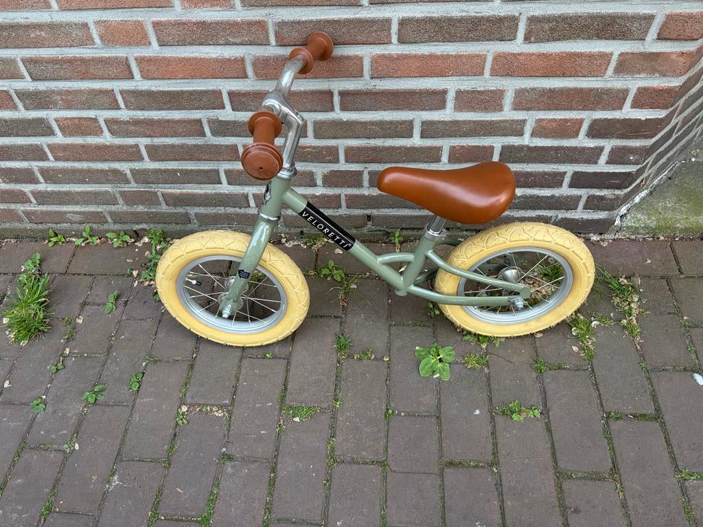 Veloretti loopfiets groen, Fietsen en Brommers, Fietsen | Kinderfietsjes, Gebruikt, Minder dan 16 inch, Ophalen
