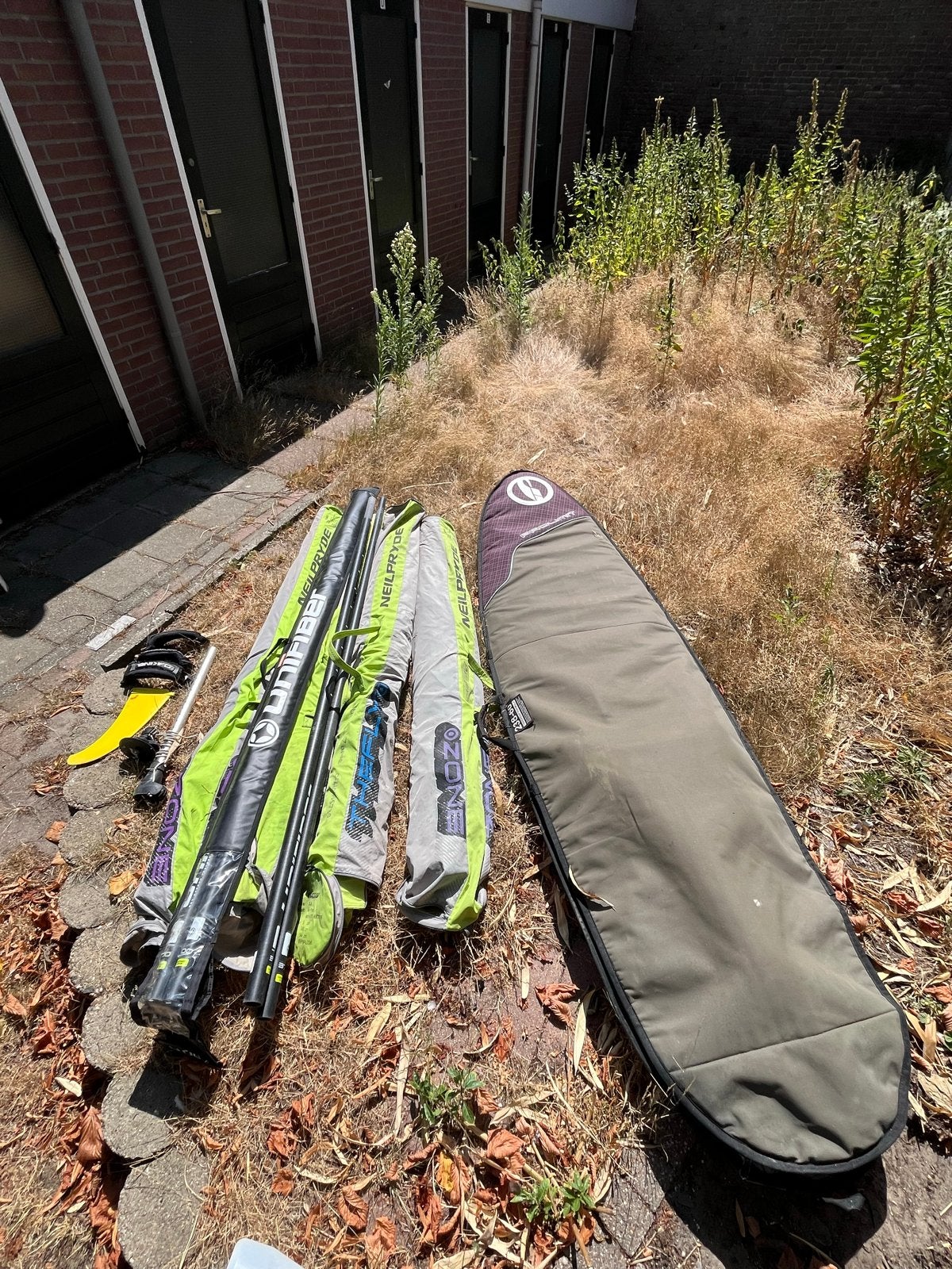 Complete windsurfset: 3.6, 4.0, 4.5, 5.0, starboard kode 102, Watersport en Boten, 250 tot 300 cm, Gebruikt, 3.5 tot 5 m², Starboard