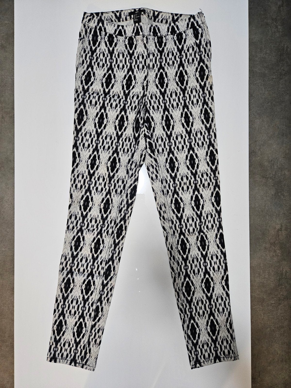 H&M Zwart-witte Legging met Patroon - Maat 34 (XS), H&M, Zwart, Ophalen of Verzenden, Zo goed als nieuw
