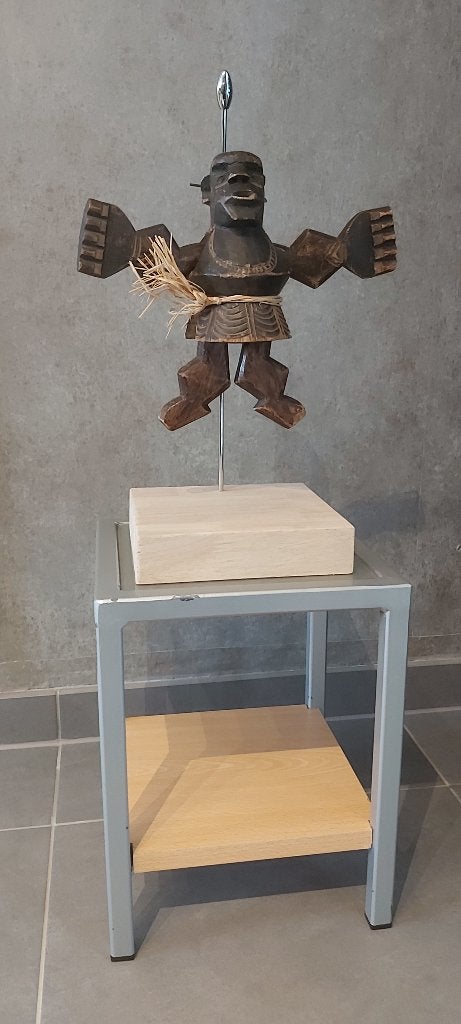Afrikaanse kunst waarzeggers beeldje Zande begin 20 eeuw, Afrika, Ophalen of Verzenden, Beeld, Hout