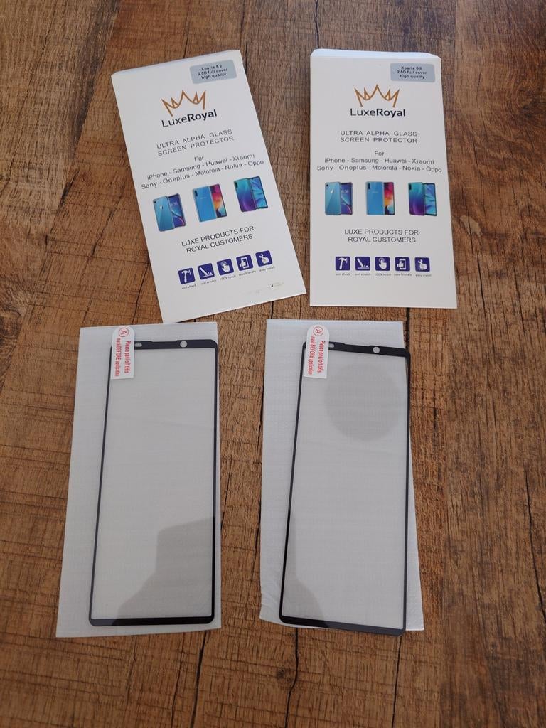 Twee screenprotector glass voor Sony Xperia 5II Nieuw, Ophalen of Verzenden