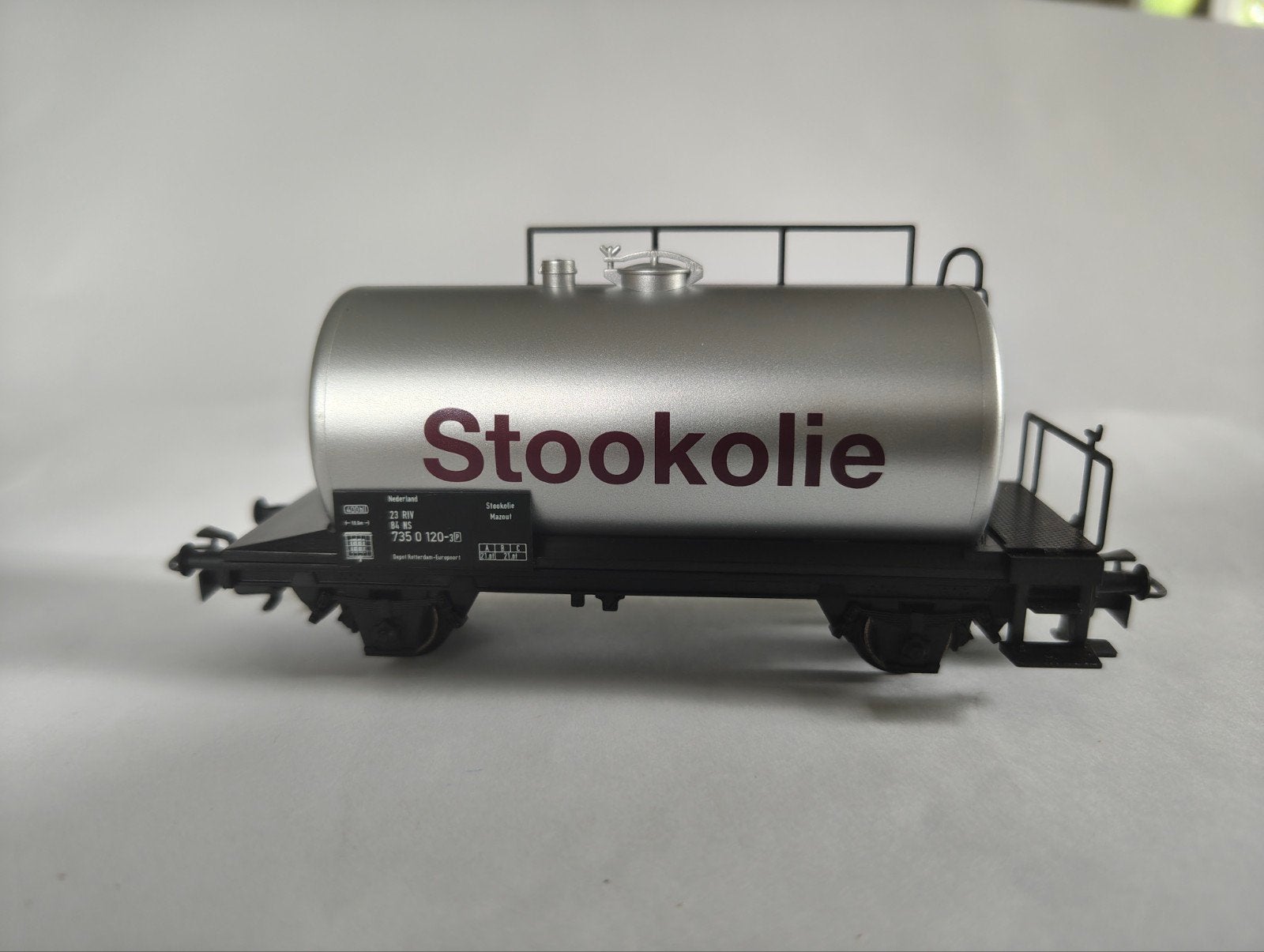 Märklin NS ketelwagen "Stookolie" zo goed als nieuw, Wisselstroom, Wagon, Ophalen of Verzenden, Märklin