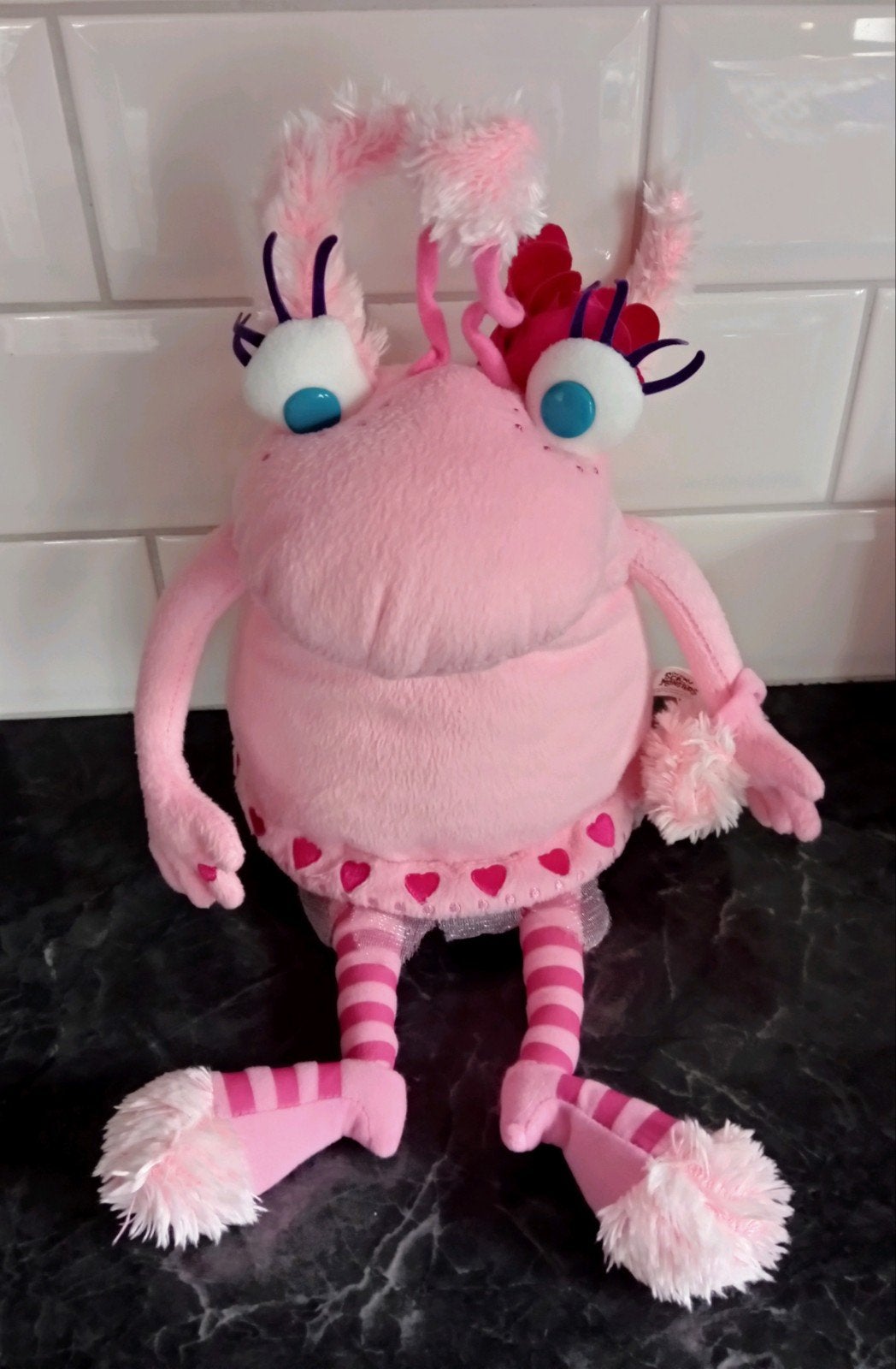 Not So Scary Monsters Roze Knuffel 45cm, Ophalen, Overige merken, Overige karakters, Overige typen