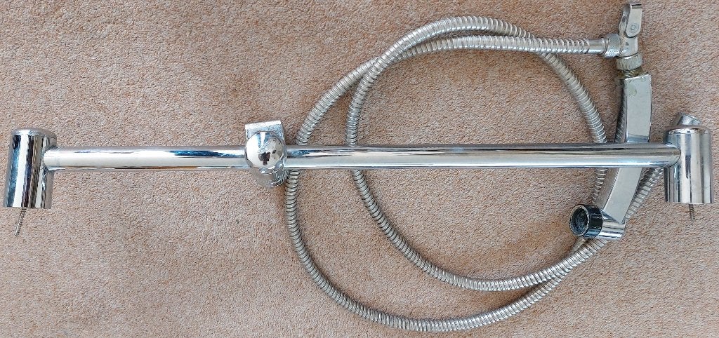 Grohe douchestang met 2 meter slang en Tiger douchekop, Ophalen of Verzenden, Gebruikt, Chroom, Douche