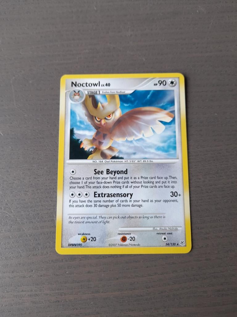 2007 diamond & pearl 34/130 noctowl, Ophalen of Verzenden, Gebruikt, Losse kaart