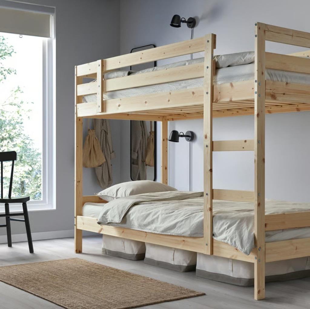Stapelbed grenenhout,  bijna nieuw.!, Huis en Inrichting, Slaapkamer | Stapelbedden en Hoogslapers, 90 cm, 160 tot 180 cm, Tweepersoons
