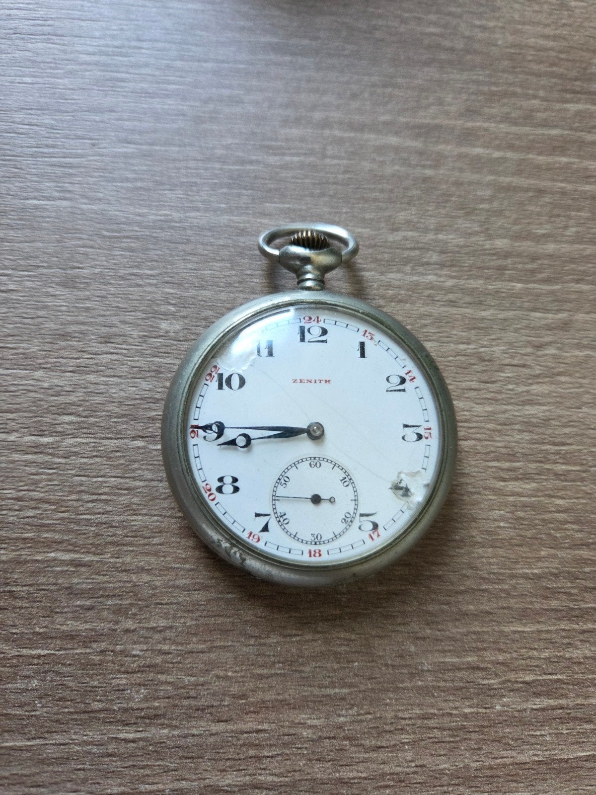 Zenith zakhorloge 1909 Grand Prix Paris 1900, Ophalen of Verzenden, Staal, Overige merken, 1960 of later