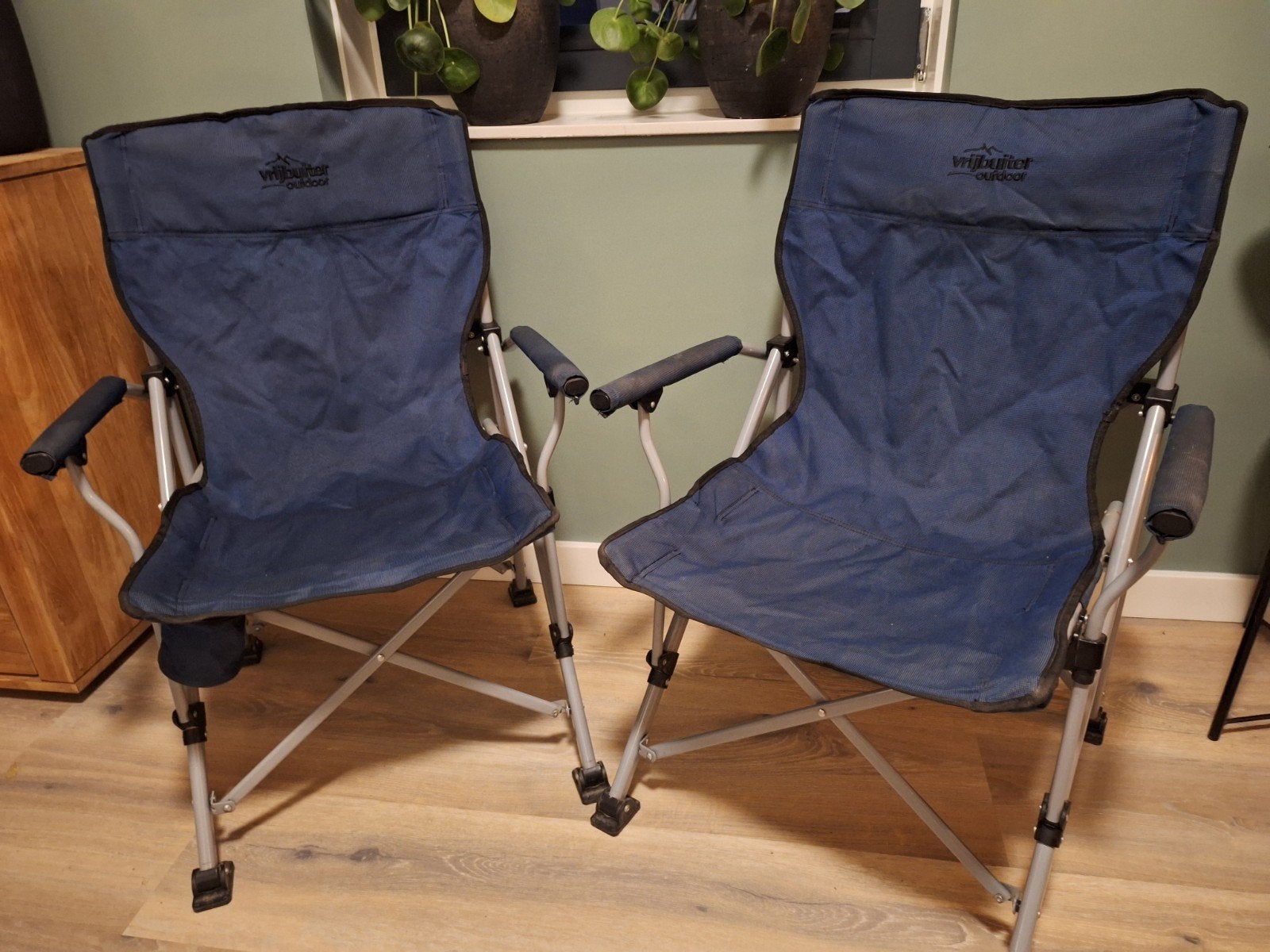 Twee Vrijbuiter campingstoelen, Ophalen of Verzenden, Gebruikt, Campingstoel