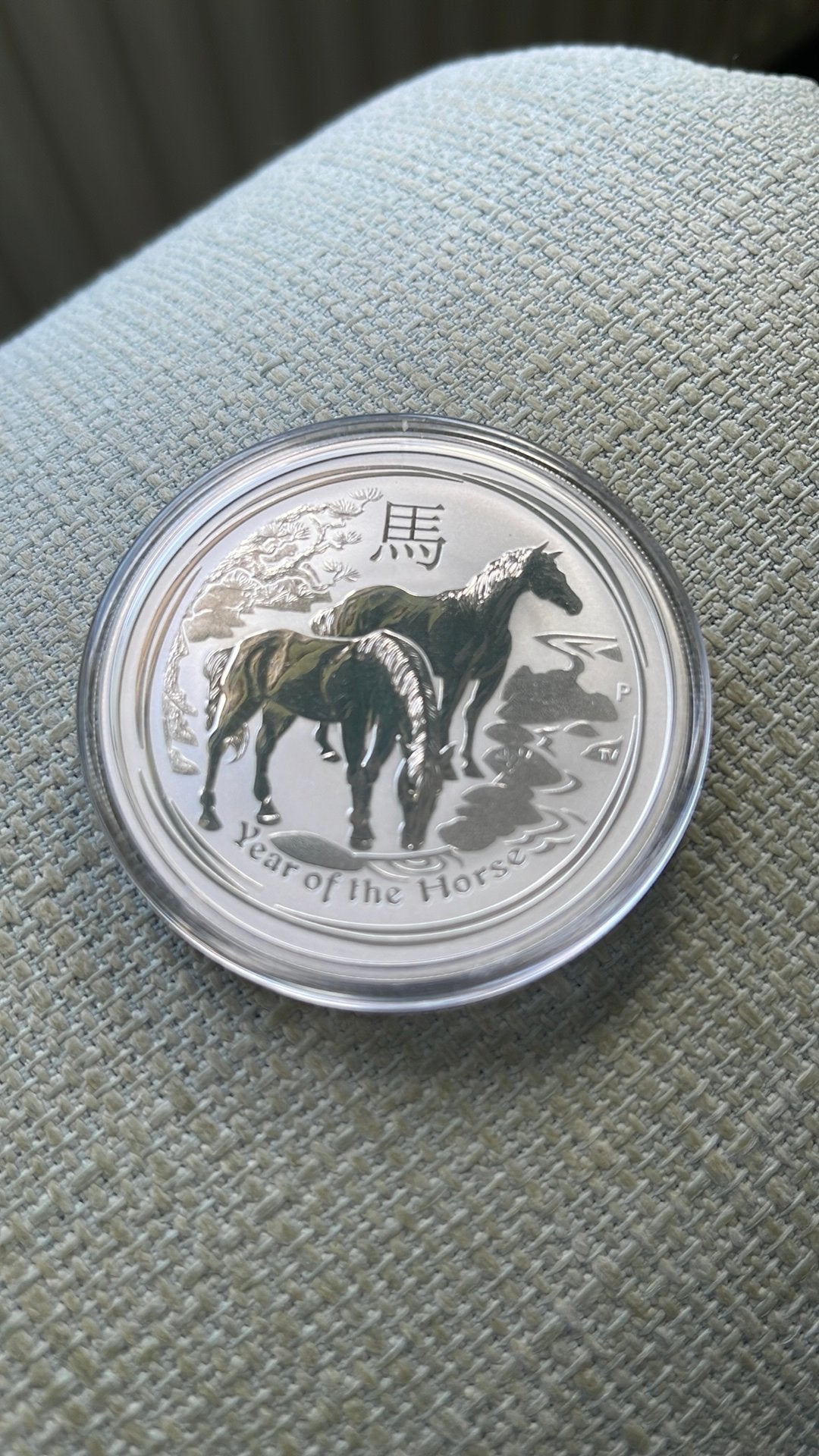 Lunar 2-Year of the Horse -2014.   2 OZ, Ophalen of Verzenden, Zilver