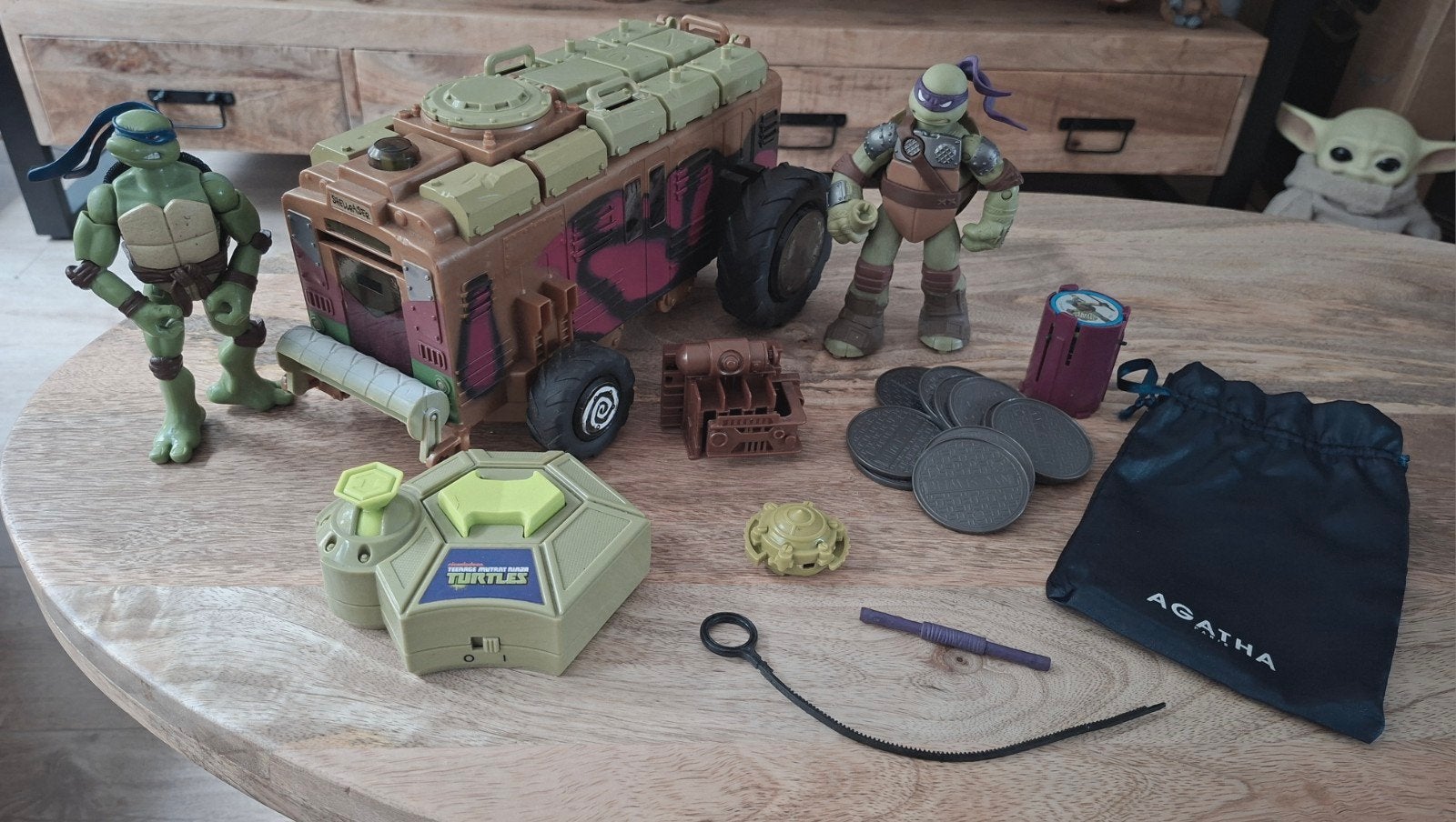 ZELDZAME TMNT RC Shellraiser Van (2013) + Donatello & muniti, Ophalen of Verzenden